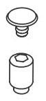 Delta RP84929BL Set Screw & Button - Volume Control Handle - T27T Series