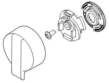 Delta RP84986CZ Temperature Knob & Cover - T17 Integrated Diverter