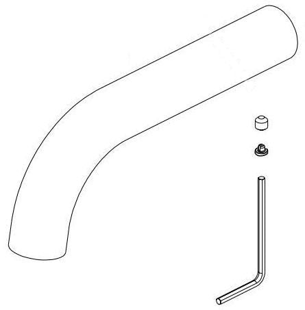 Brizo Litze RP90026SL Spout and O-Rings - Wall Lavatory