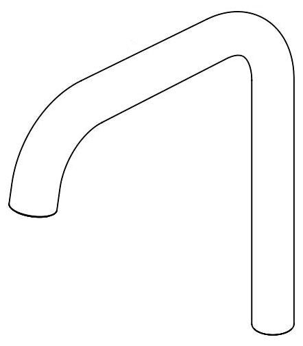 Brizo Litze RP91790SL Square Spout Assembly
