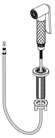 Brizo Litze RP91804GL Sprayer & Hose Assembly