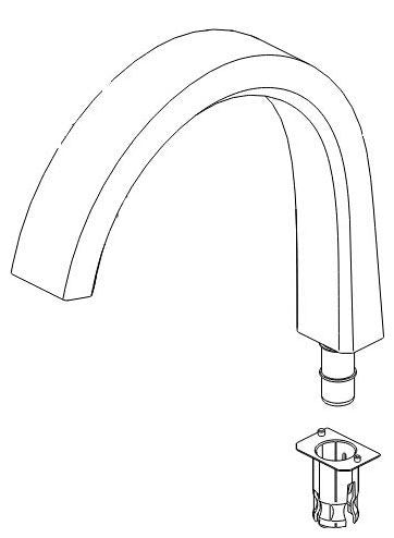 Delta Pivotal RP92602 Spout Assembly - Kitchen