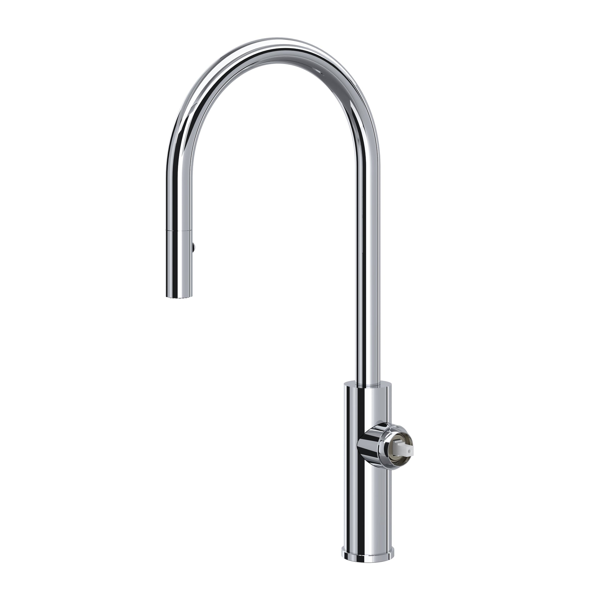 ROHL EC55D1 Eclissi Pull-Down Kitchen Faucet with C-Spout - Less Handle