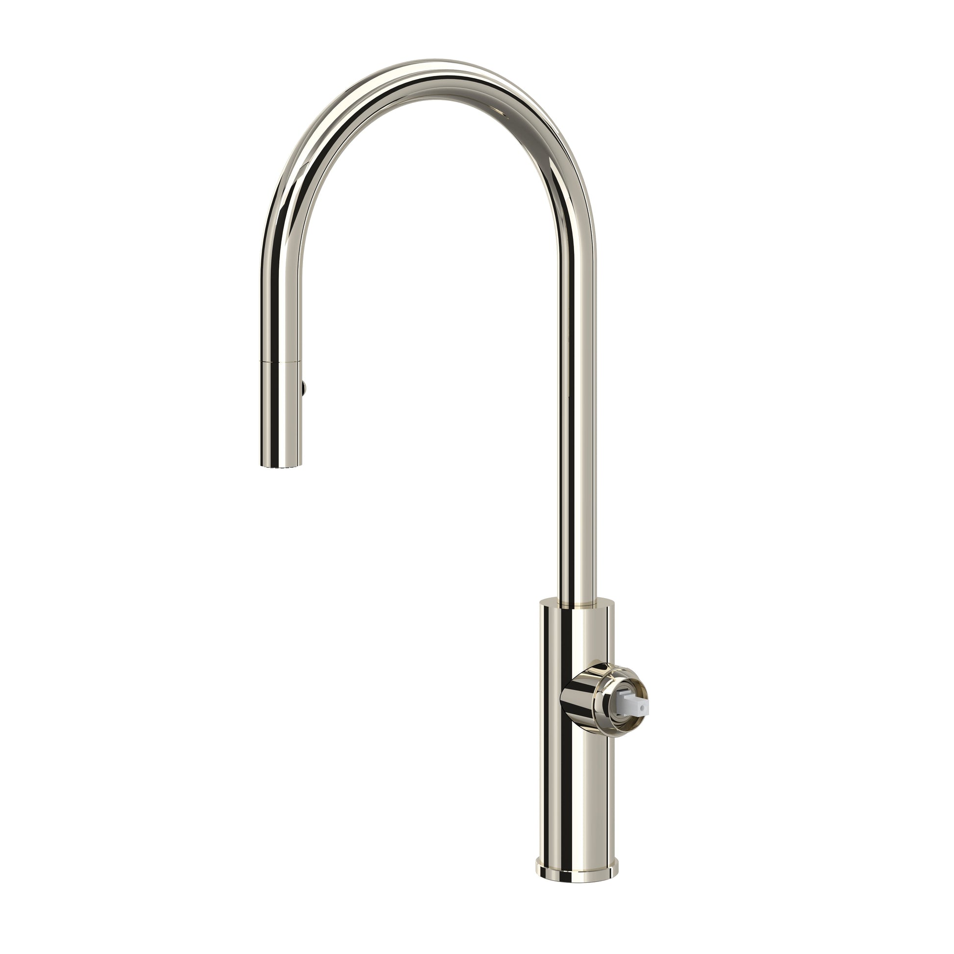 ROHL EC55D1 Eclissi Pull-Down Kitchen Faucet with C-Spout - Less Handle