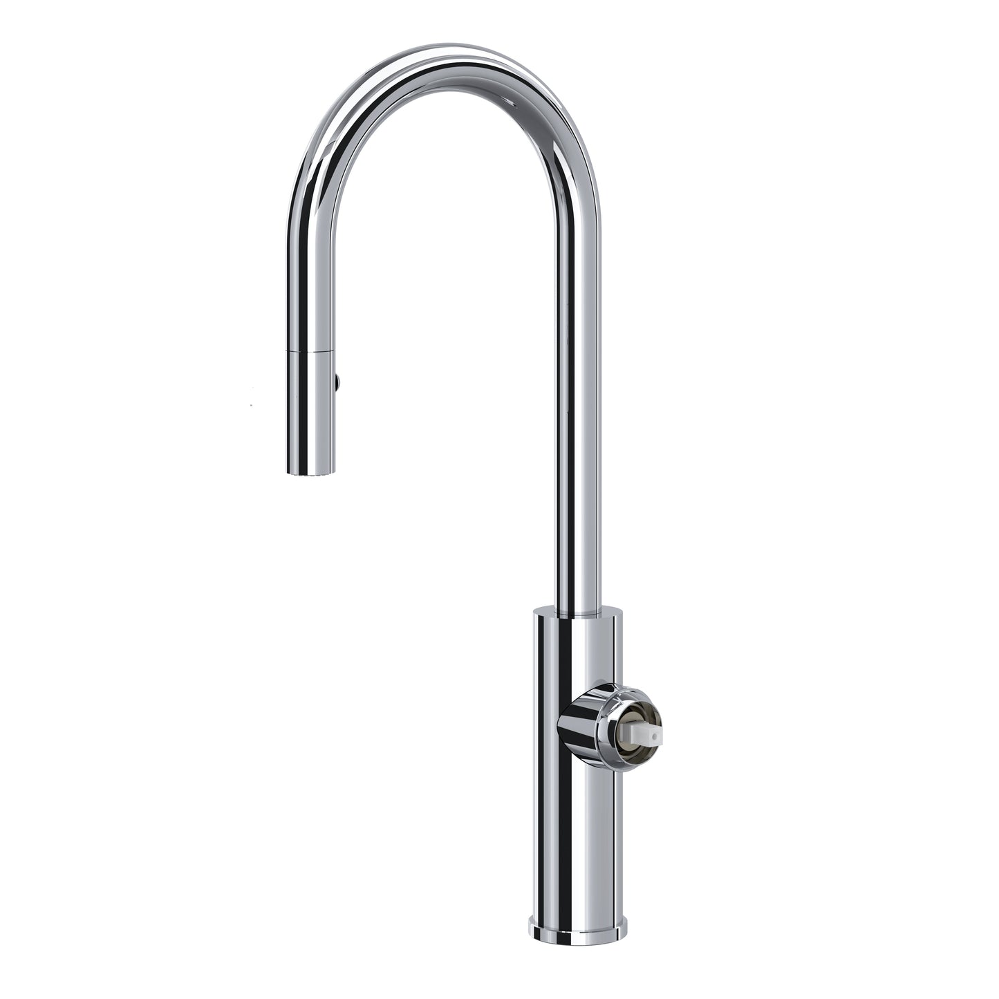 ROHL EC65D1 Eclissi Pull-Down Bar/Food Prep Kitchen Faucet with C-Spout - Less Handle