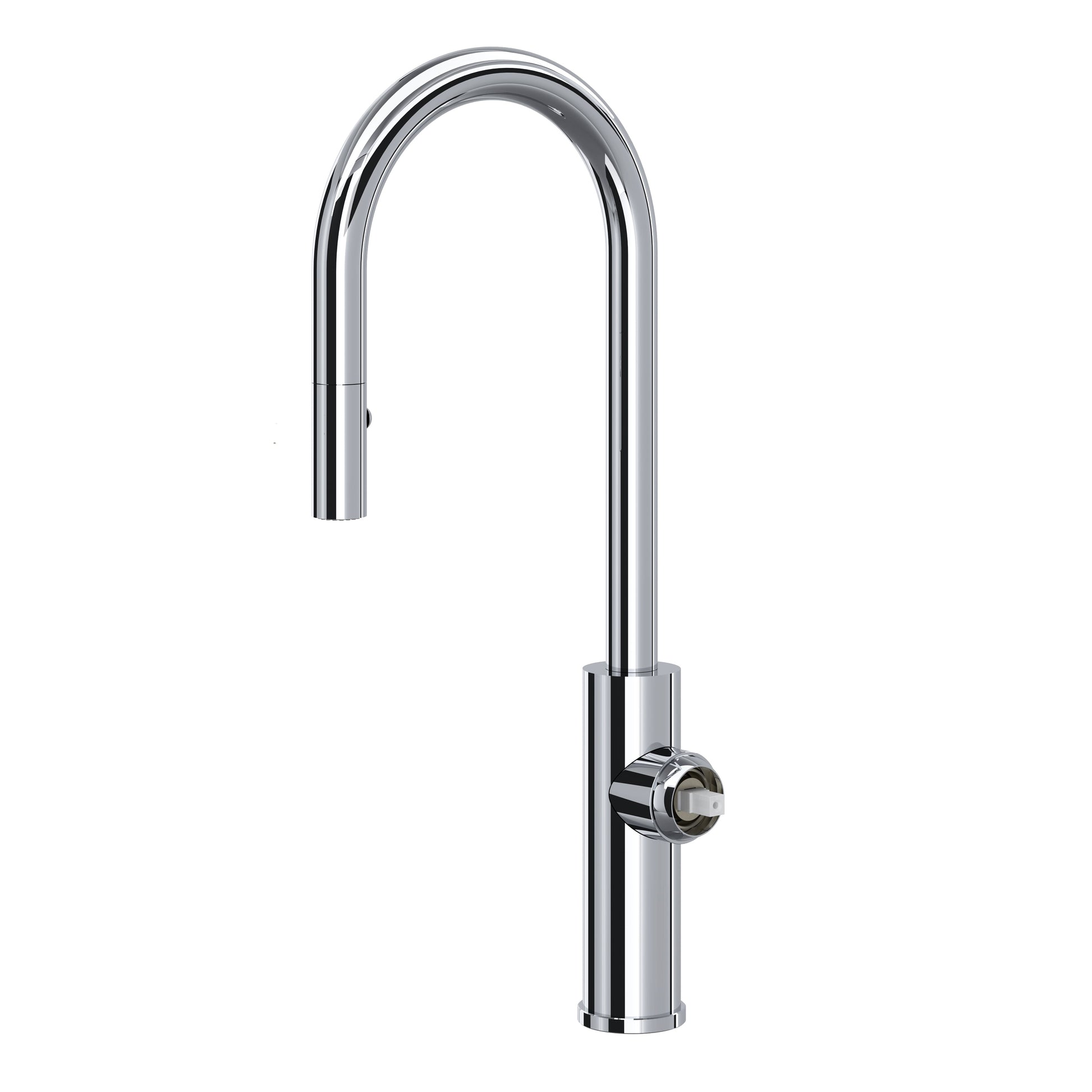 ROHL EC65D1 Eclissi Pull-Down Bar/Food Prep Kitchen Faucet with C-Spout - Less Handle
