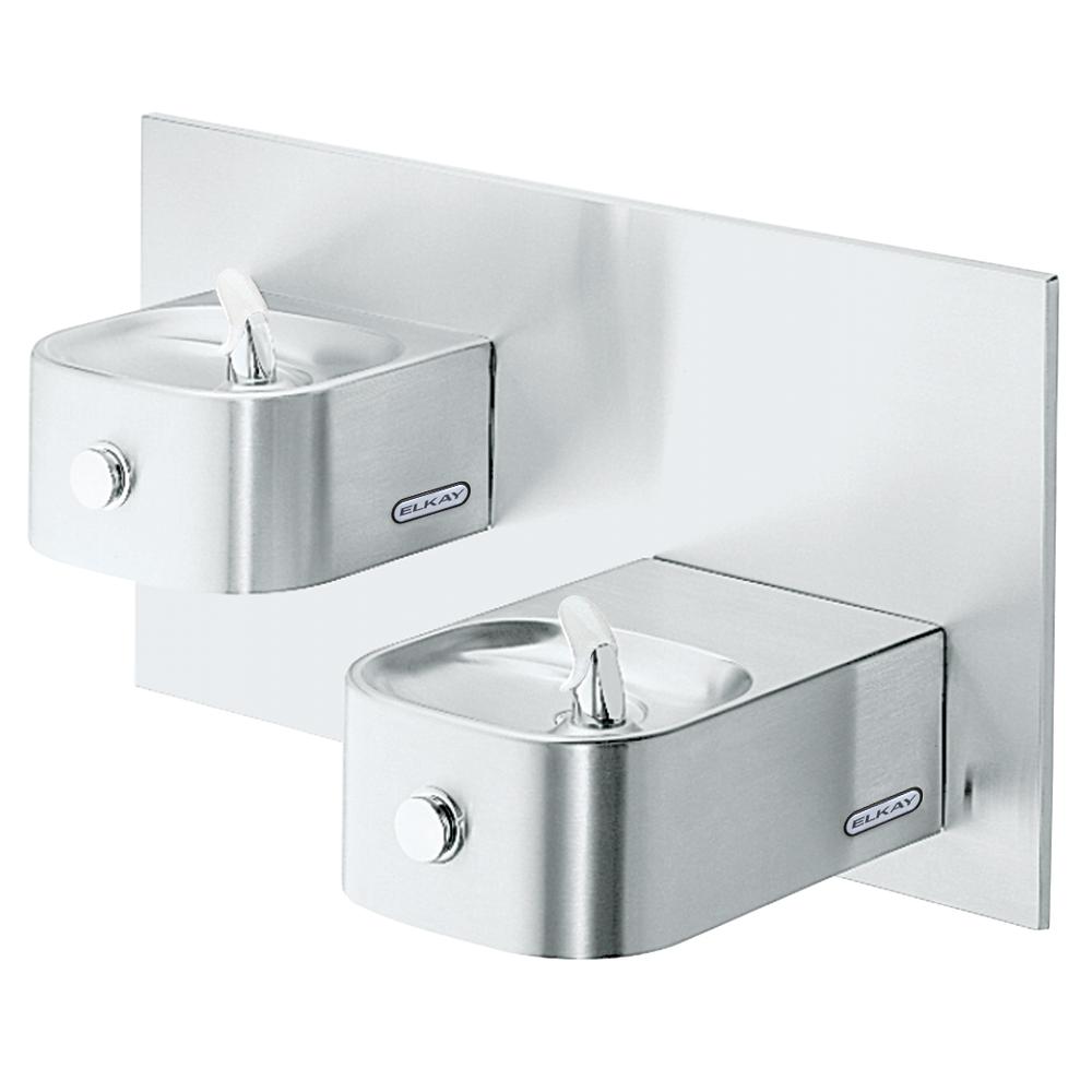 Elkay Soft Sides Bi-Level Fountain Non-Filtered Non-Refrigerated Stainless