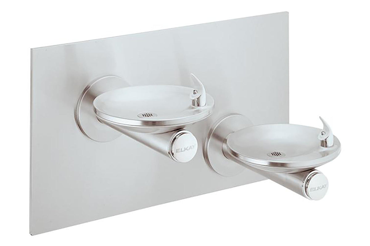 Elkay SwirlFlo Bi-Level Fountain Mechanical Bubbler Non-Filtered Non-Refrigerated Stainless