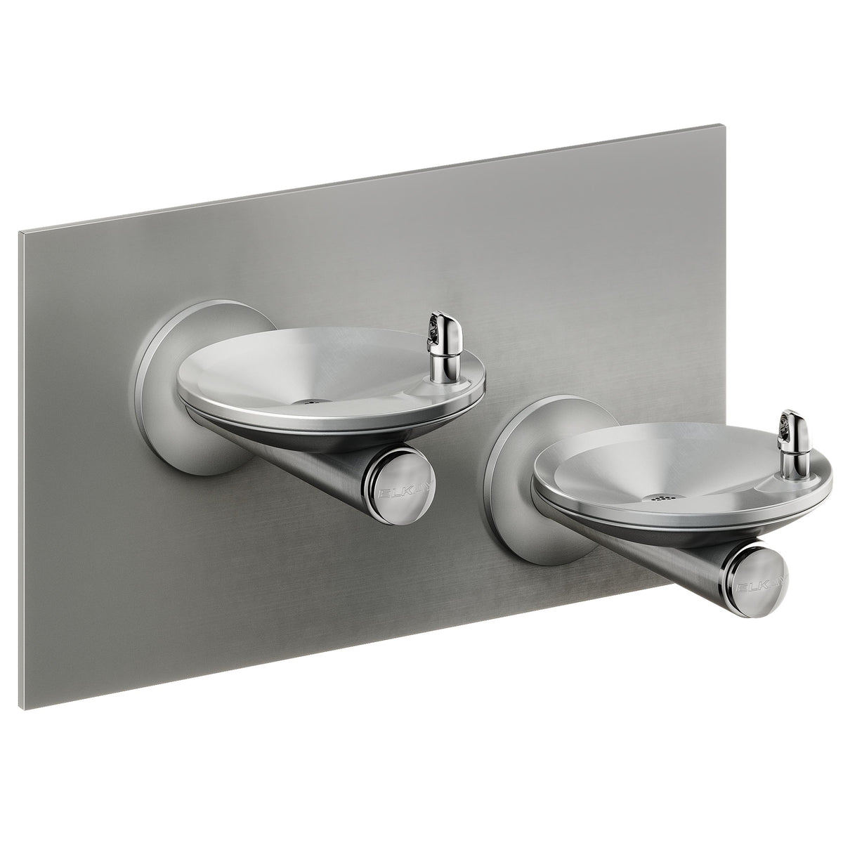Elkay SwirlFlo Bi-Level Vandal Resistant Ftn Mechanical Bubbler w/In-Wall Carrier Non-Filtered Non-Refrigerated Stainless