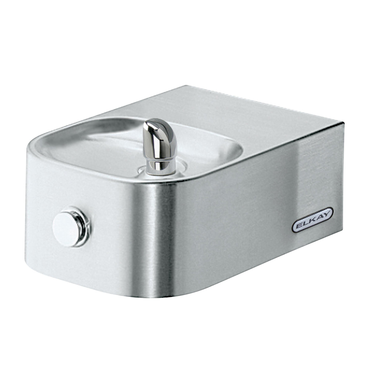 Elkay Soft Sides Single ADA Fountain Vandal Resistant Non-Filtered Non-Refrigerated Stainless