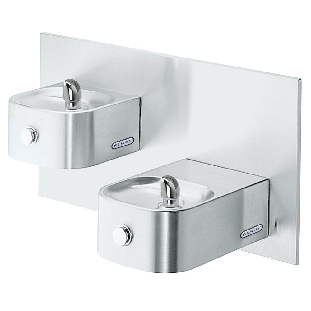 Elkay Soft Sides Bi-Level Fountain Non-Filtered Non-Refrigerated Freeze Resistant Stainless