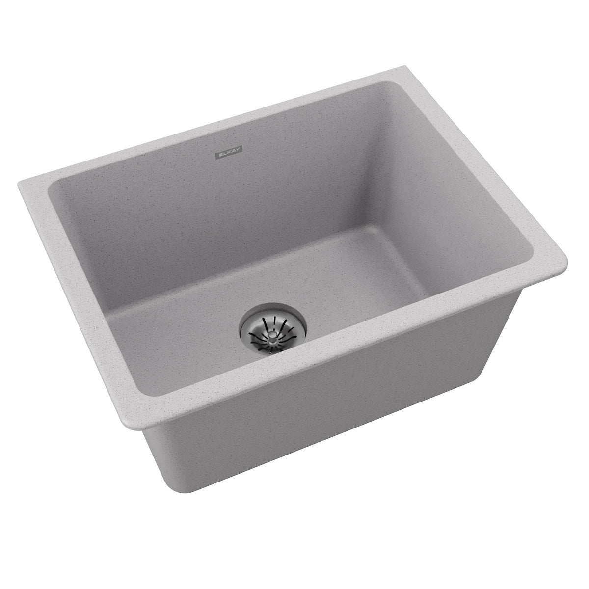Elkay Quartz Classic 25" x 18-1/2" x 11-13/16" Undermount Laundry Sink with Perfect Drain® Greystone