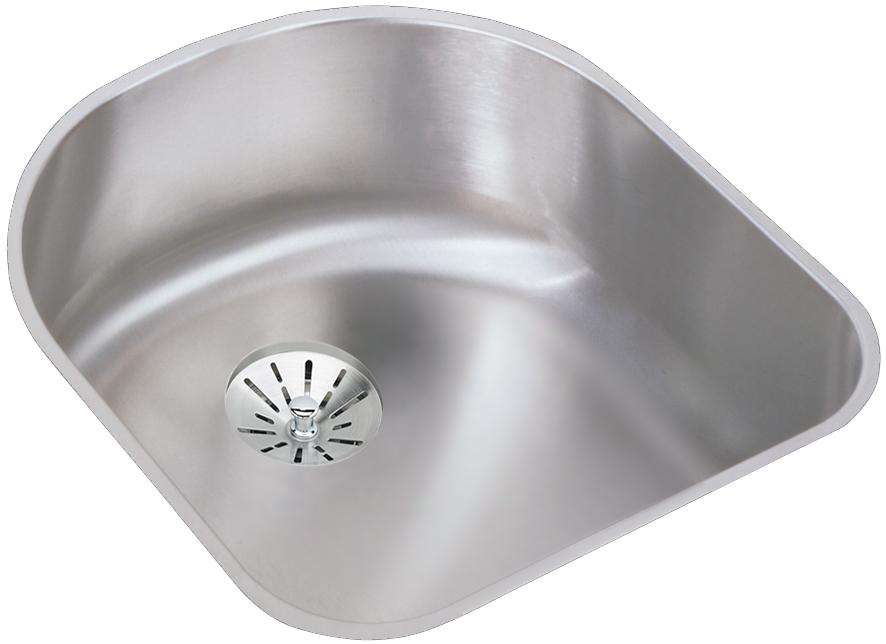 Elkay Lustertone Classic Stainless Steel 18-1/2" x 20" x 7-1/2" Single Bowl Undermount Sink with Perfect Drain®