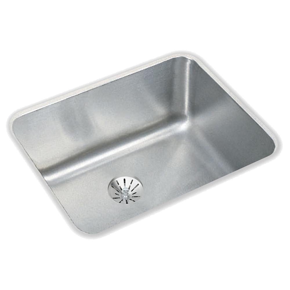 Elkay Lustertone Classic Stainless Steel 20-1/2" x 16-1/2" x 7-7/8" Single Bowl Undermount Sink with Perfect Drain®