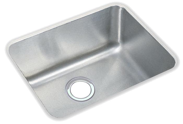 Elkay Lustertone Classic Stainless Steel 20-1/2" x 16-1/2" x 7-7/8" Single Bowl Undermount Sink