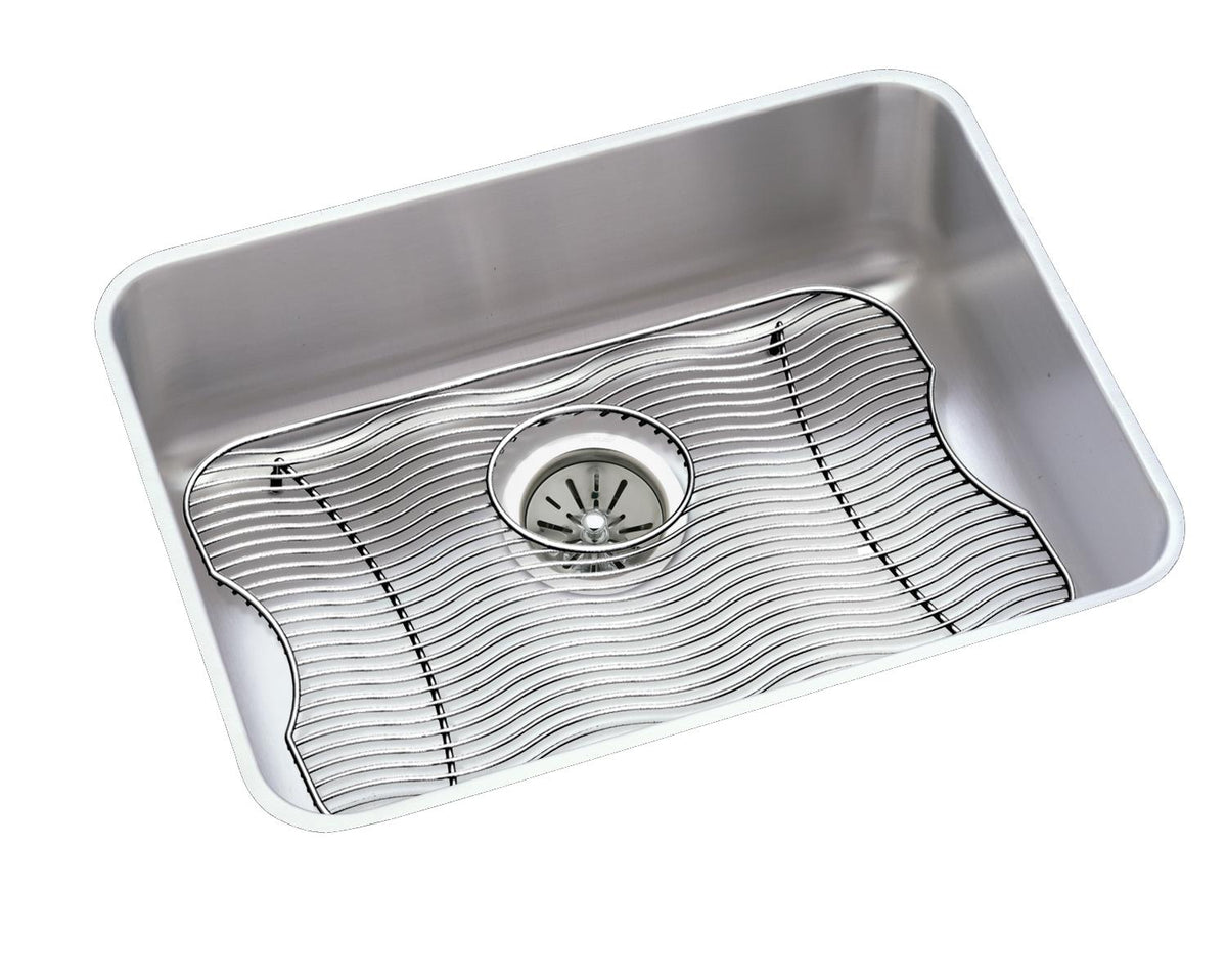 Elkay Lustertone Classic Stainless Steel 23-1/2" x 18-1/4" x 7-1/2" Single Bowl Undermount Sink Kit