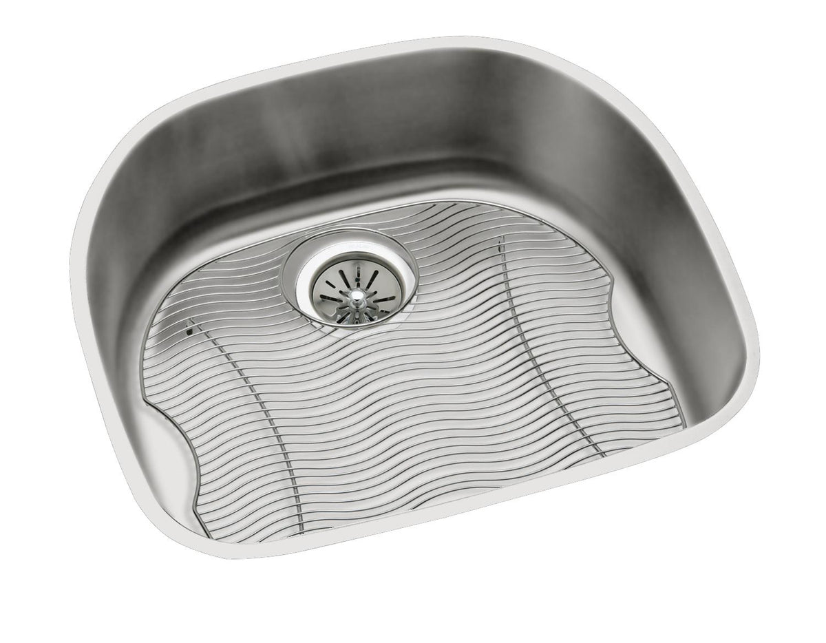 Elkay Lustertone Classic Stainless Steel 23-5/8" x 21-1/4" x 7-1/2" Single Bowl Undermount Sink Kit