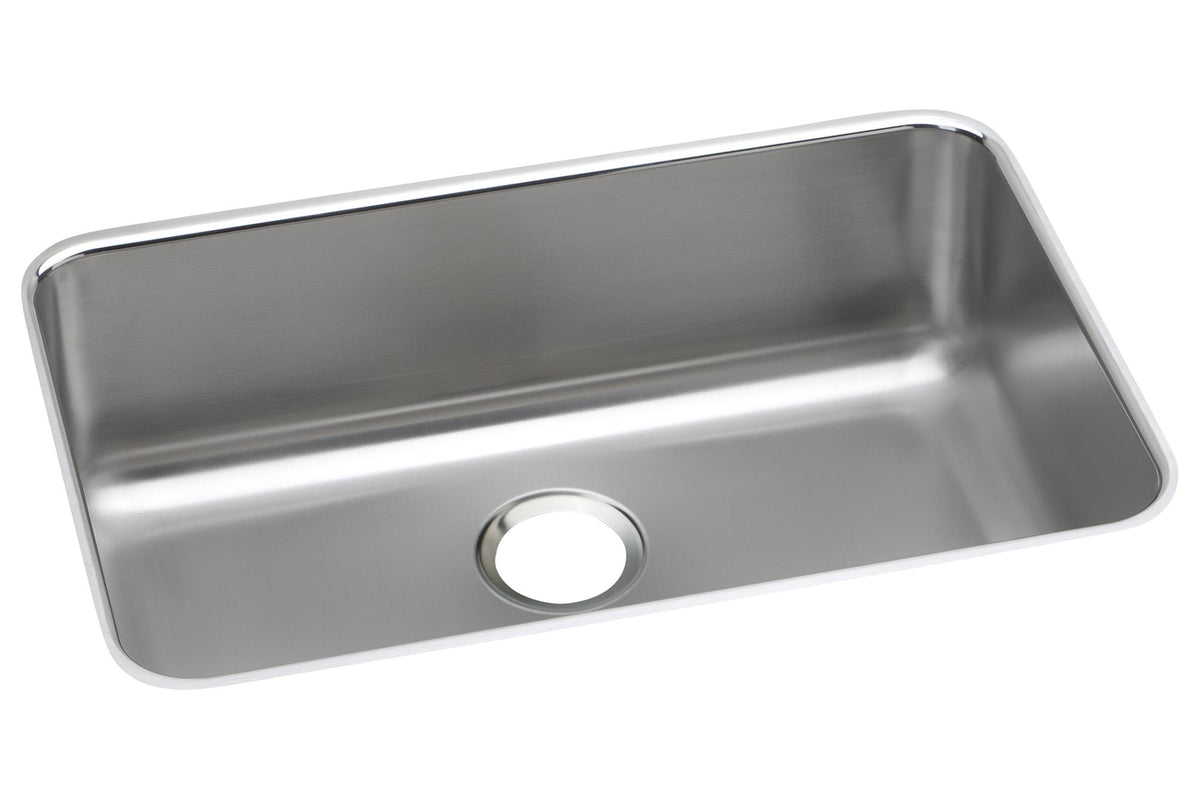 Elkay Lustertone Classic Stainless Steel 26-1/2" x 18-1/2" x 8" Single Bowl Undermount Sink