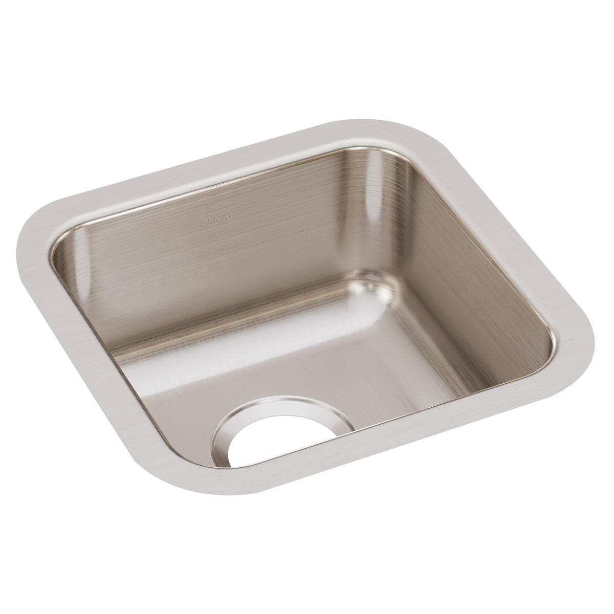 Elkay Lustertone Classic Stainless Steel 14-1/2" x 14-1/2" x 4-7/8" Single Bowl Undermount ADA Sink