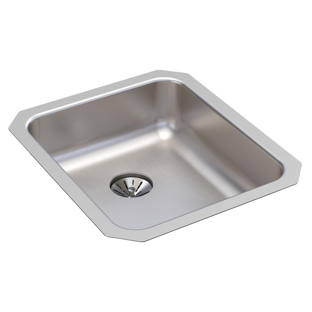 Elkay Lustertone Classic Stainless Steel 16" x 18-1/2" x 5-3/8" Single Bowl Undermount ADA Sink with Perfect Drain®