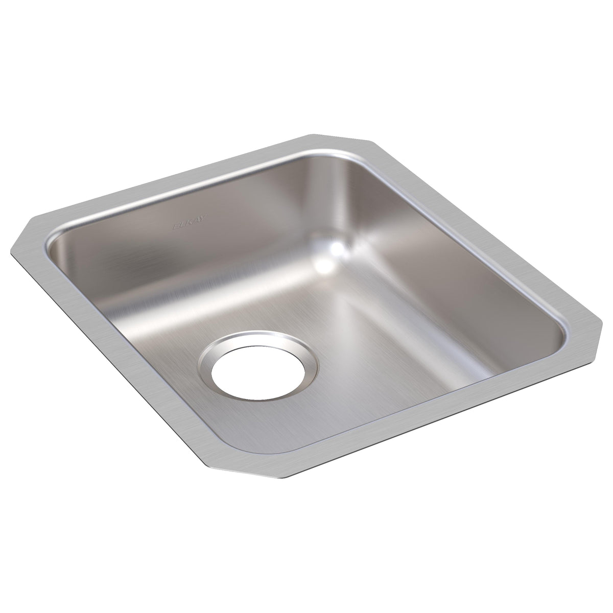Elkay Lustertone Classic Stainless Steel 16" x 18-1/2" x 5-3/8" Single Bowl Undermount ADA Sink