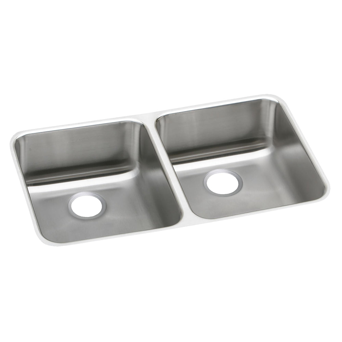 Elkay Lustertone Classic Stainless Steel 31-3/4" x 16-1/2" x 4-7/8" Equal Double Bowl Undermount ADA Sink