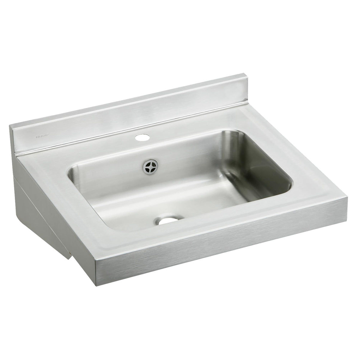 Elkay Stainless Steel 22" x 19" x 5-1/2" 1-Hole Wall Hung Lavatory Sink with Overflow