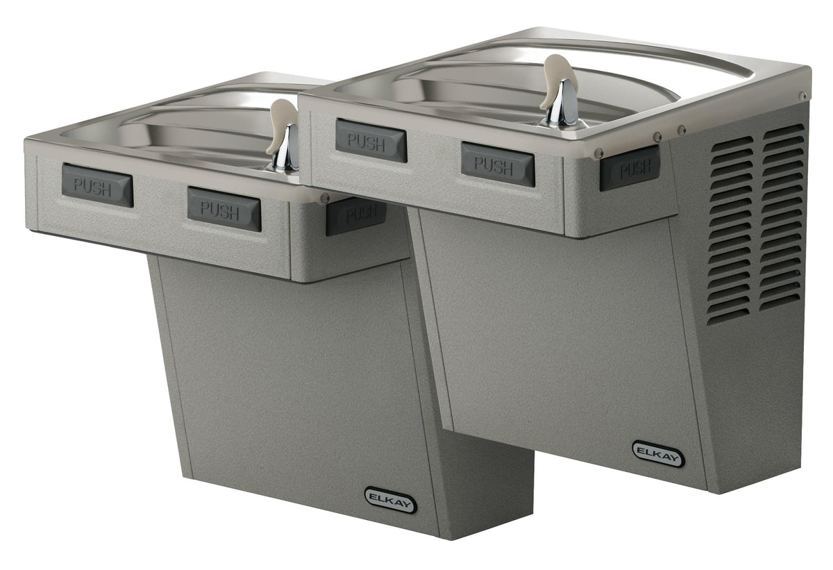 Elkay Wall Mount Bi-level Reverse ADA Cooler Non-filtered Non-refrigerated Light Gray Granite