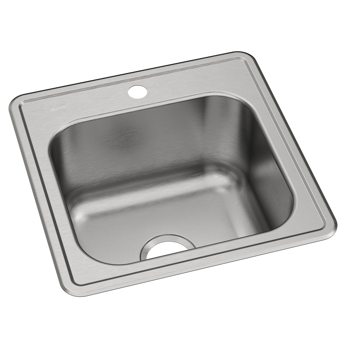 Elkay Celebrity Stainless Steel 20" x 20" x 10-1/8" 1-Hole Single Bowl Drop-in Laundry Sink