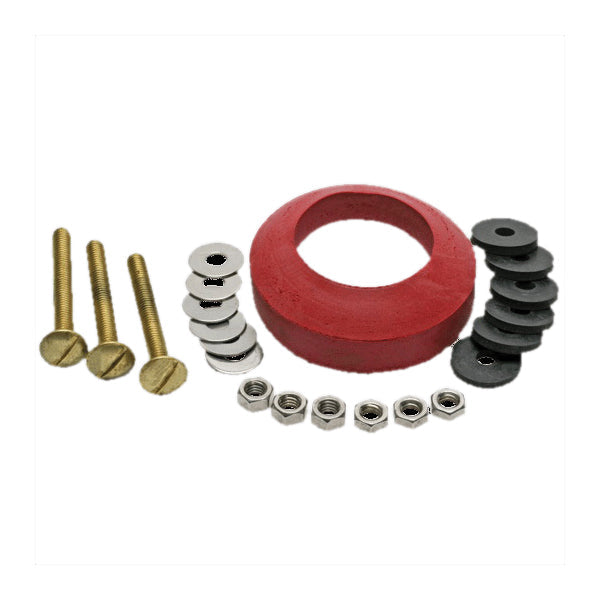 Fluidmaster 6106 Tank to Bowl Bolt and Gasket Kit, For Use With: 2 in Flush Valve Toilets, Close Coupled Toilets