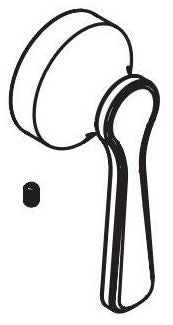 Moen 200800 M-Core Handle Kit, Bl