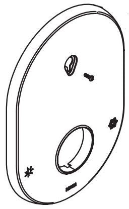 Moen 200814 M-Core Escutcheon Kit, Bn