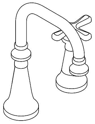 Moen 201204 Colinet Cross Hdl Kit Bl