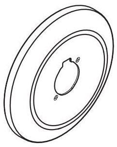 Moen 201211 Shower Escutcheon Kit Bl