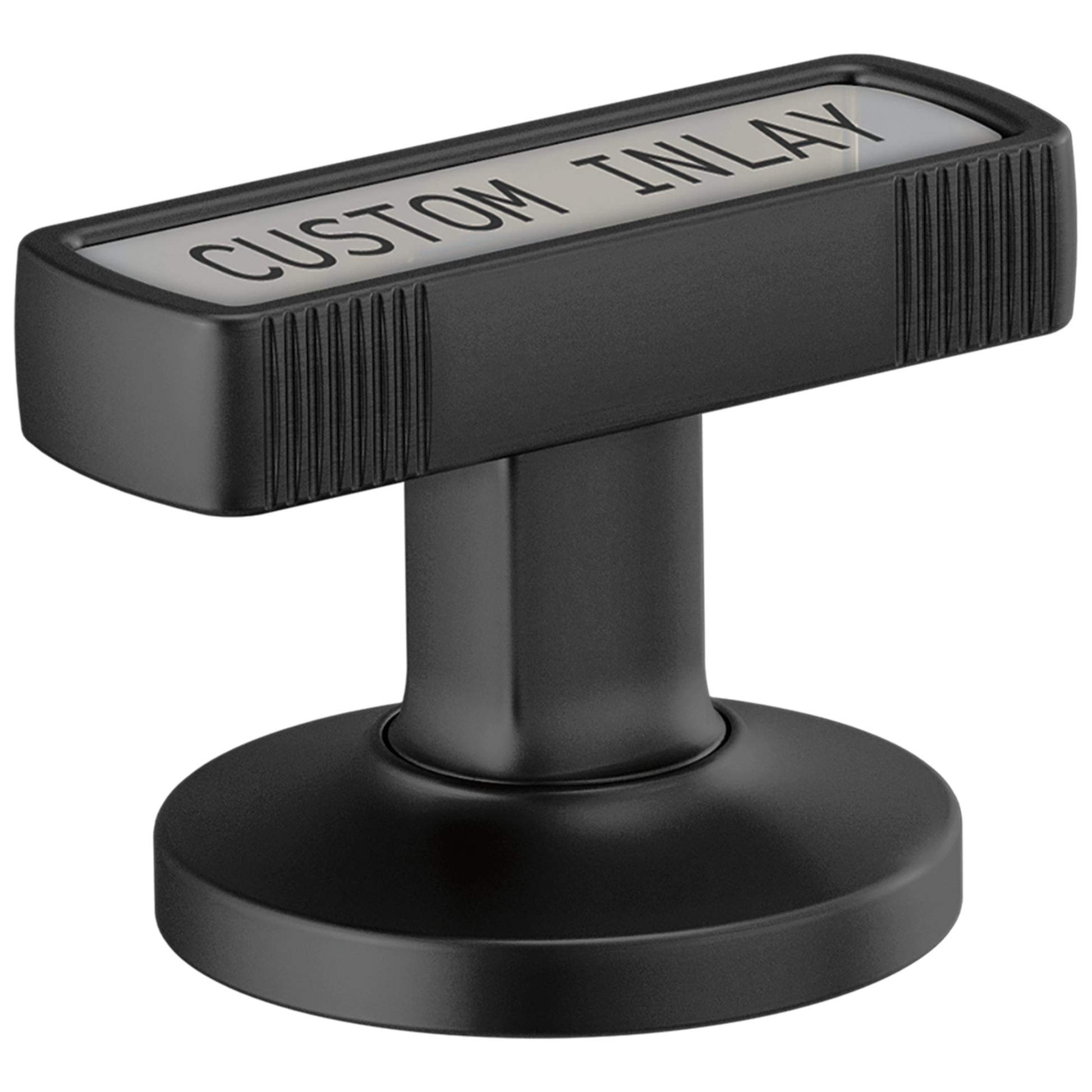 Brizo Kintsu HI5306 Widespread Lavatory Knob with Custom Inlay Handle Kit - Matte Black