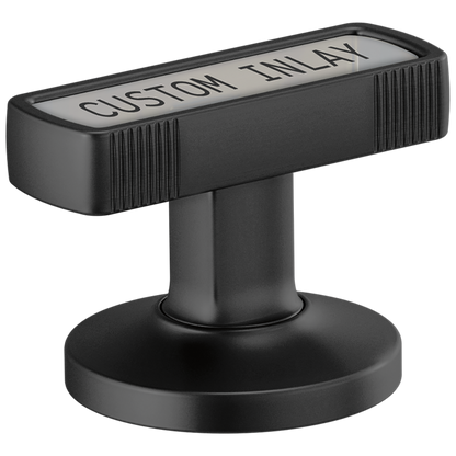 Brizo Kintsu HI5306 Widespread Lavatory Knob with Custom Inlay Handle Kit - Matte Black