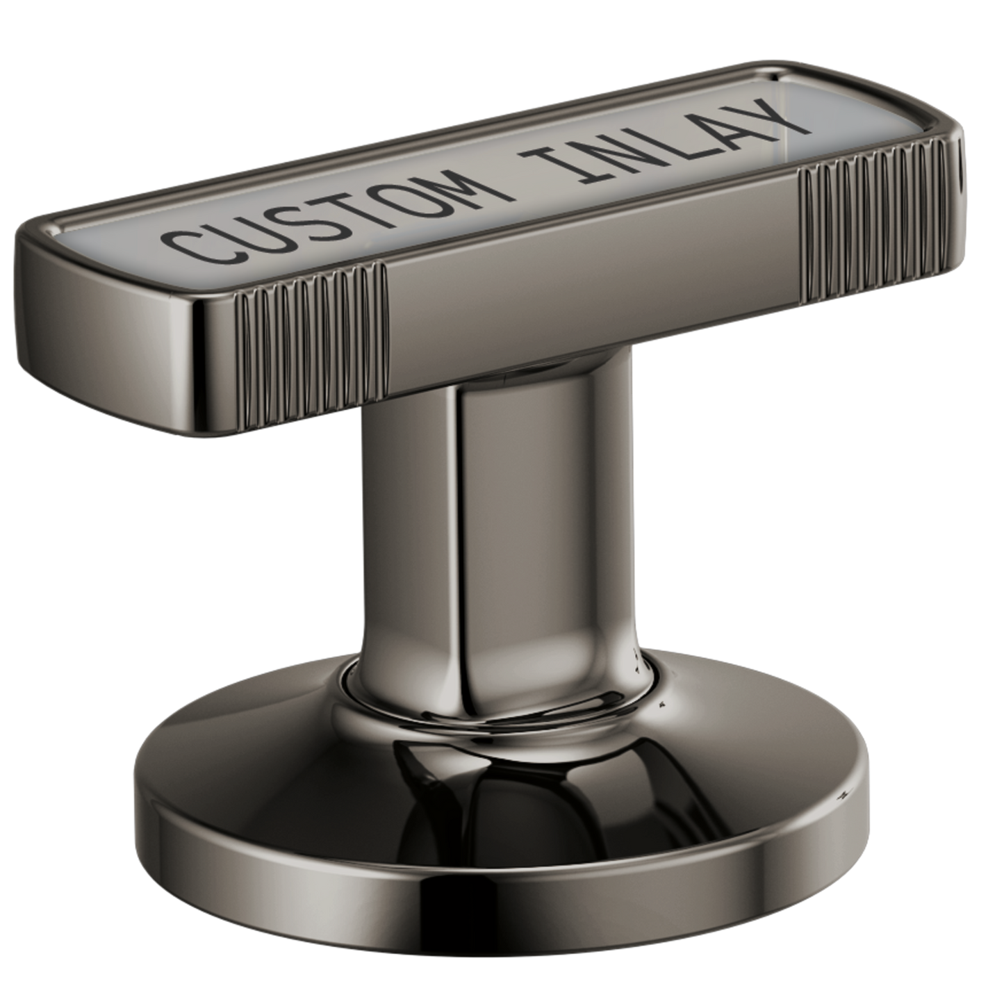 Brizo Kintsu HI5306 Widespread Lavatory Knob with Custom Inlay Handle Kit - Brilliance Black Onyx