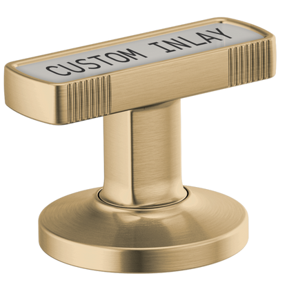 Brizo Kintsu HI5306 Widespread Lavatory Knob with Custom Inlay Handle Kit - Luxe Gold