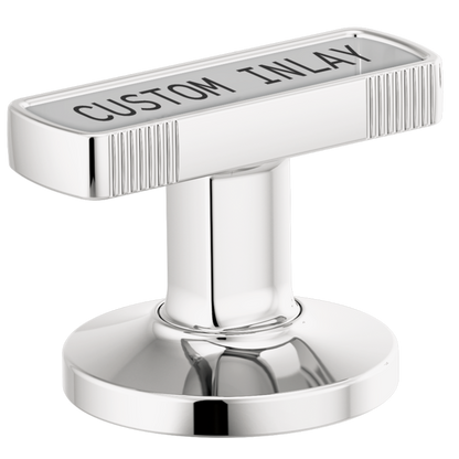 Brizo Kintsu HI5306 Widespread Lavatory Knob with Custom Inlay Handle Kit - Chrome