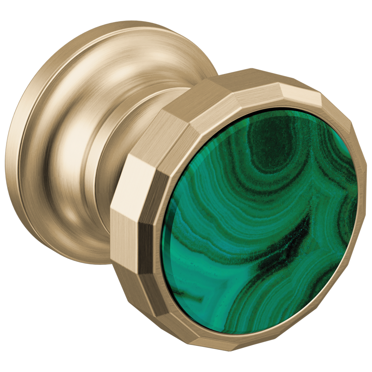 Brizo Beauclere HI5865 Wall Mount Lavatory Wheel Handle Kit - Luxe Gold / Malachite