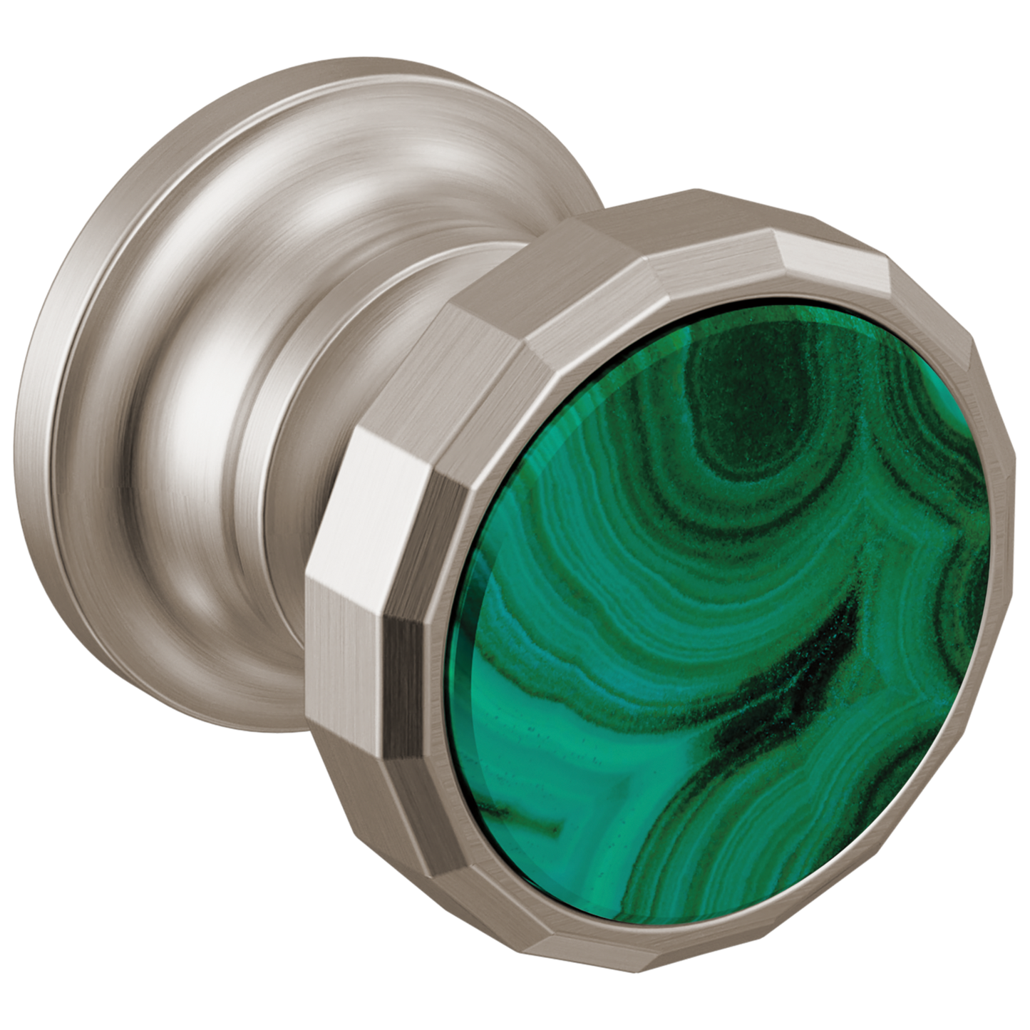 Brizo Beauclere HI5865 Wall Mount Lavatory Wheel Handle Kit - Luxe Nickel / Malachite