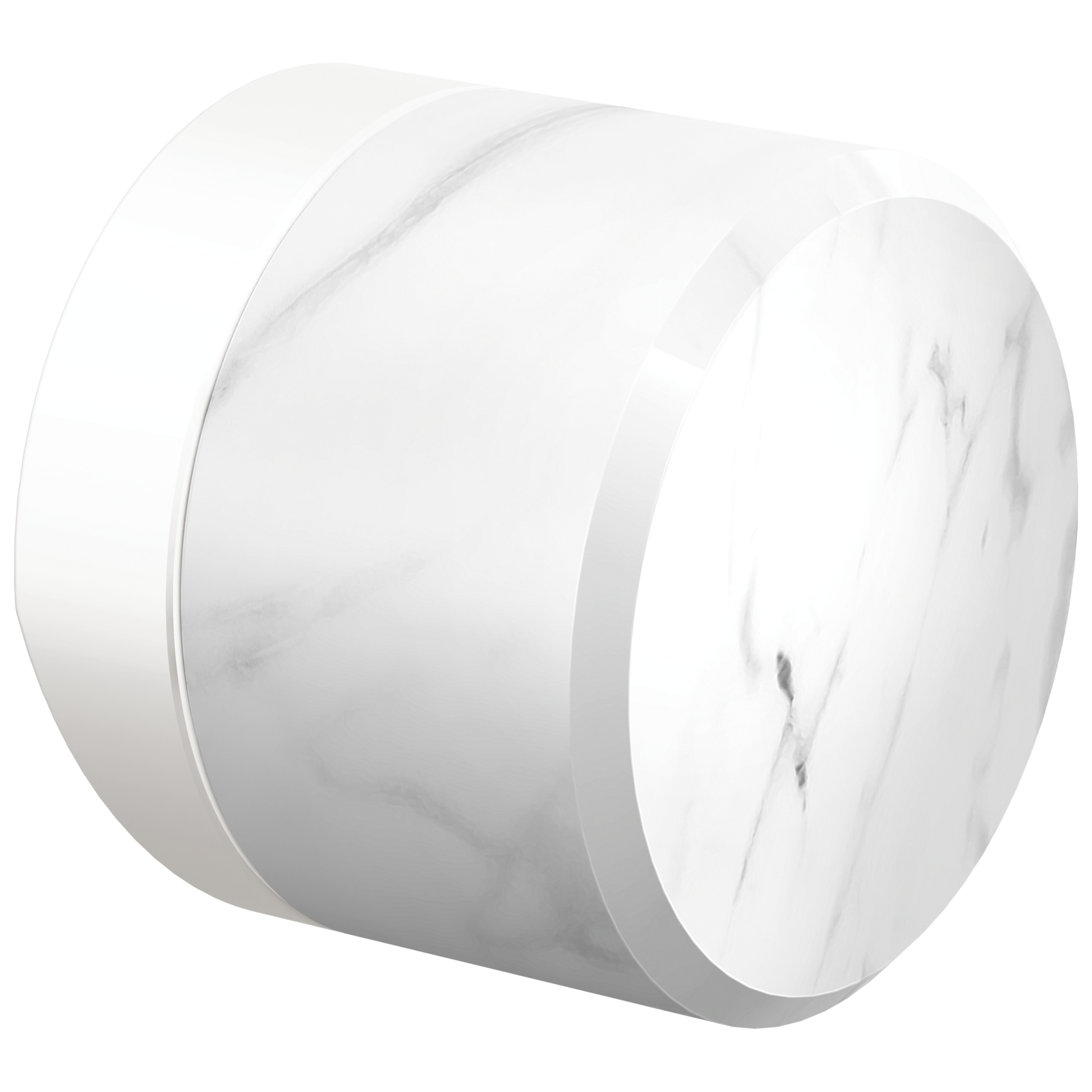 Brizo Odin HKK175 Knob with White Marble - Matte White / Marble