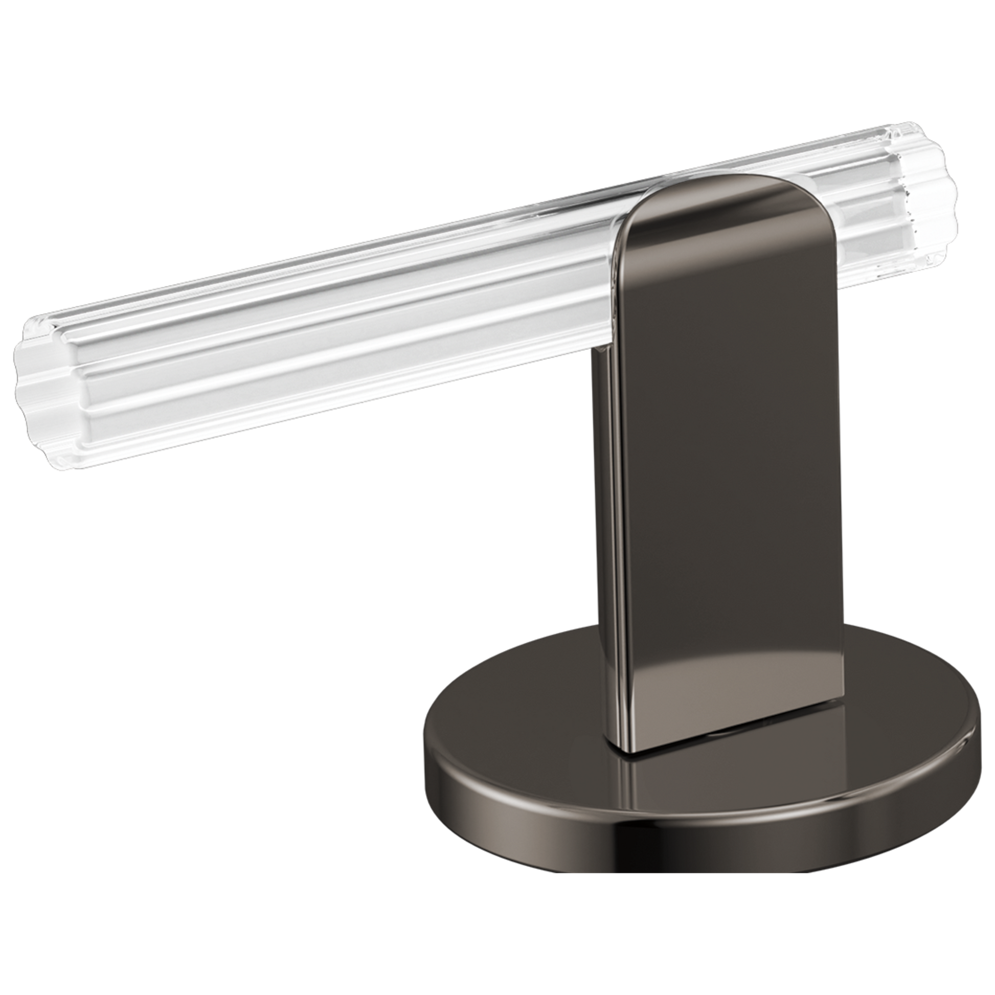 Brizo Roccesco HL53110 Widespread Lavatory Lever Handle Kit - Brilliance Black Onyx / Clear