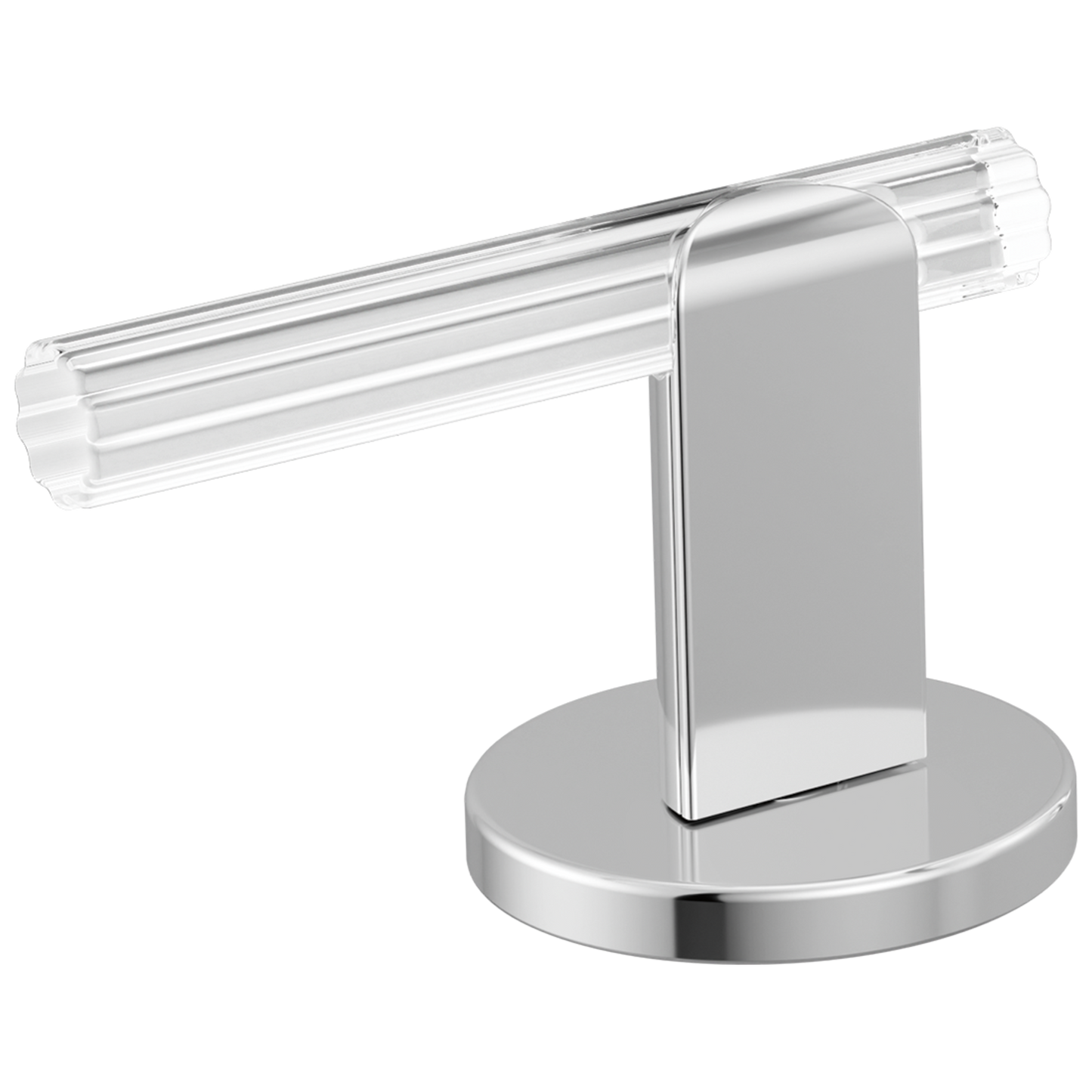 Brizo Roccesco HL53110 Widespread Lavatory Lever Handle Kit - Polished Chrome / Clear Acrylic
