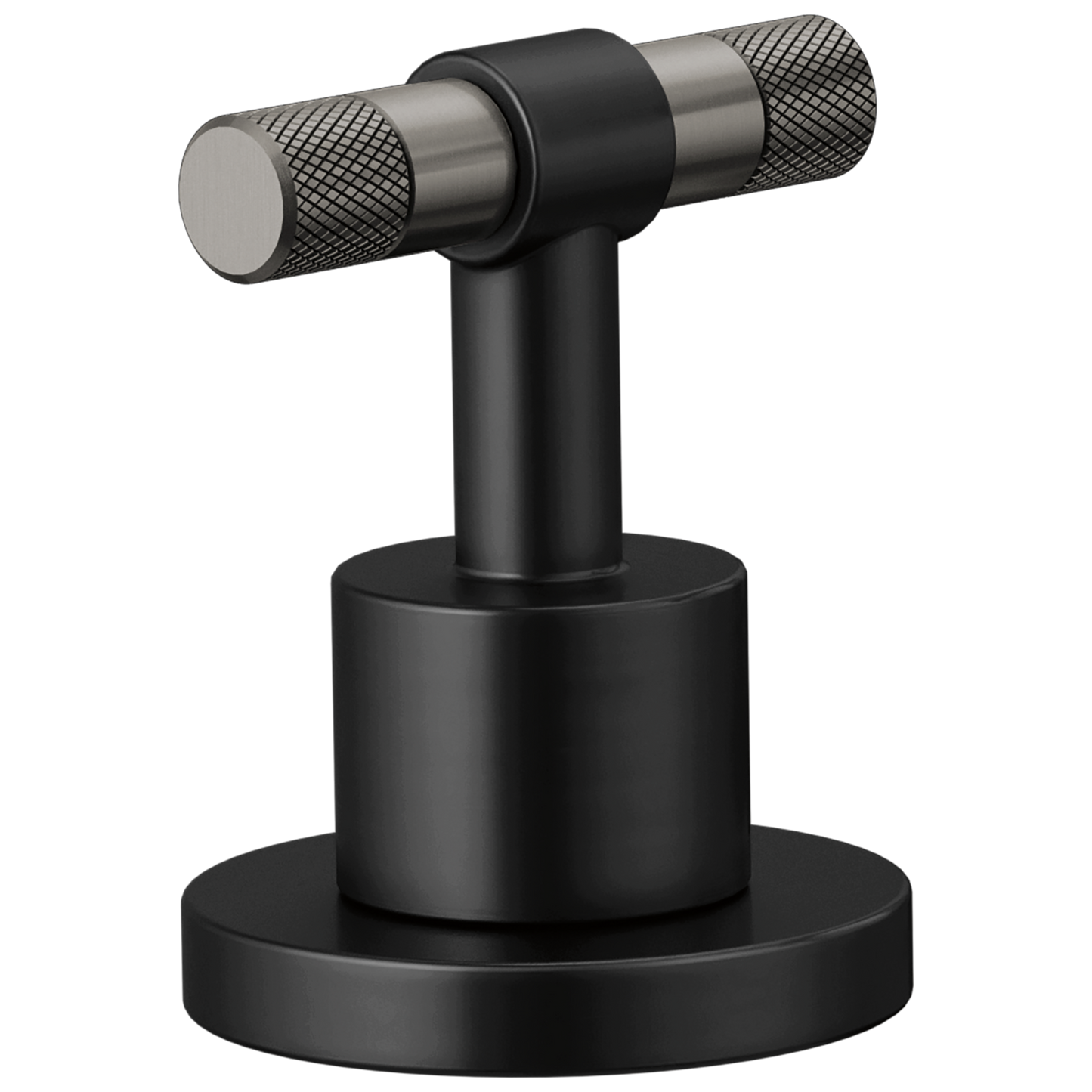 Brizo Litze HL5333 Widespread Handle Kit - T-Lever - MATTE BLACK/LUXE STEEL