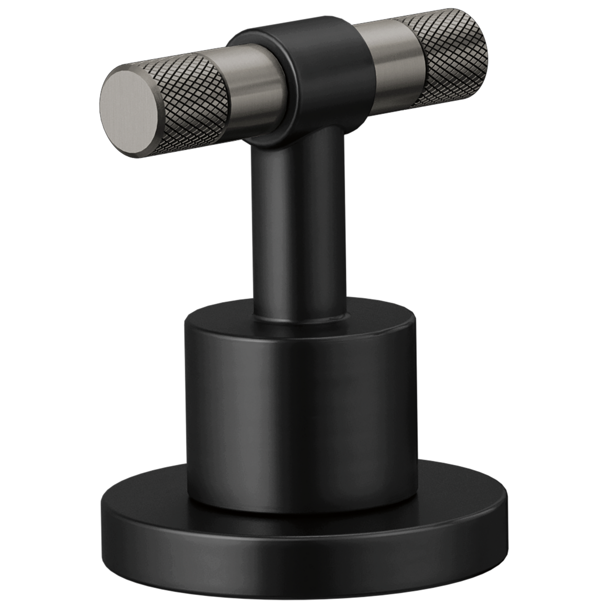 Brizo Litze HL5333 Widespread Handle Kit - T-Lever - MATTE BLACK/LUXE STEEL