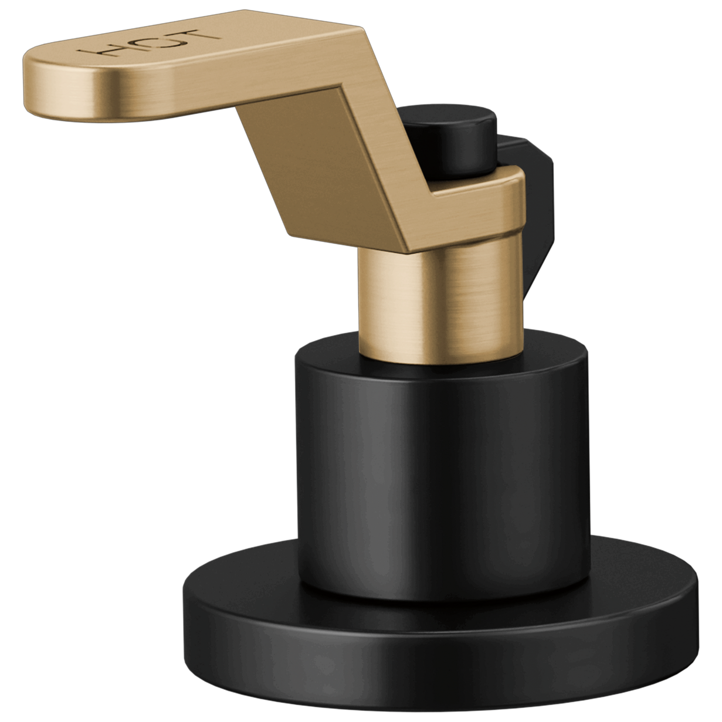 Brizo Litze HL5334 Widespread Handle Kit - Industrial Lever - Matte Black/Luxe Gold