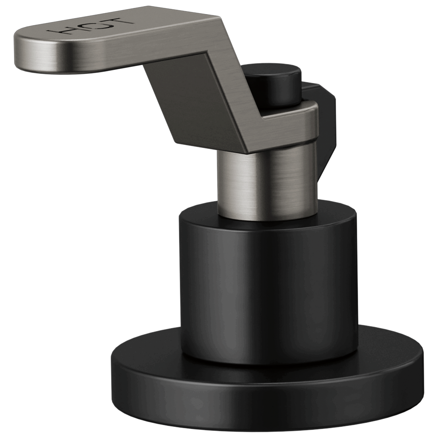 Brizo Litze HL5334 Widespread Handle Kit - Industrial Lever - MATTE BLACK/LUXE STEEL