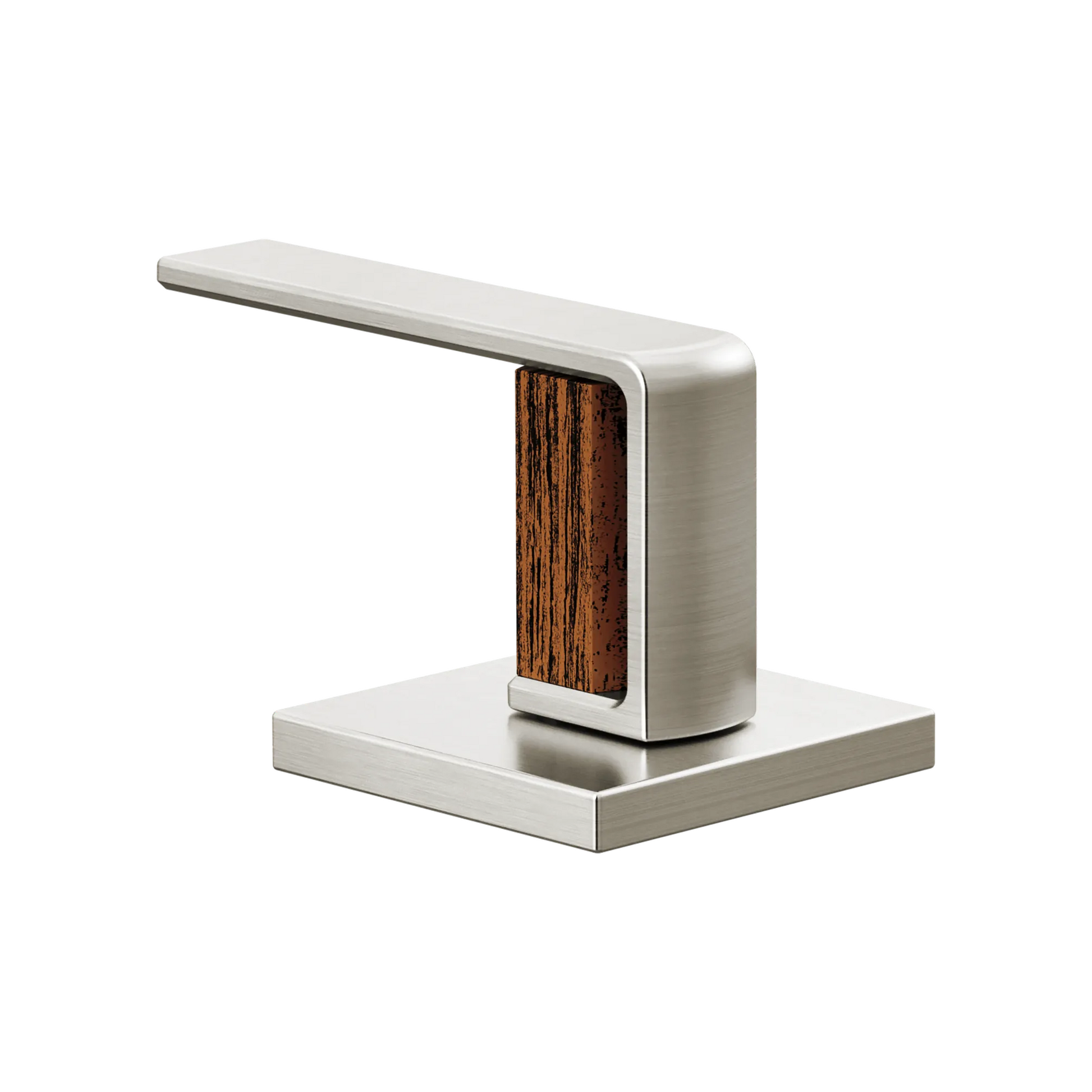 Brizo Frank Lloyd Wright HL5399 Widespread Lavatory Gap Lever Handle Kit - Luxe Nickel / Teak Wood