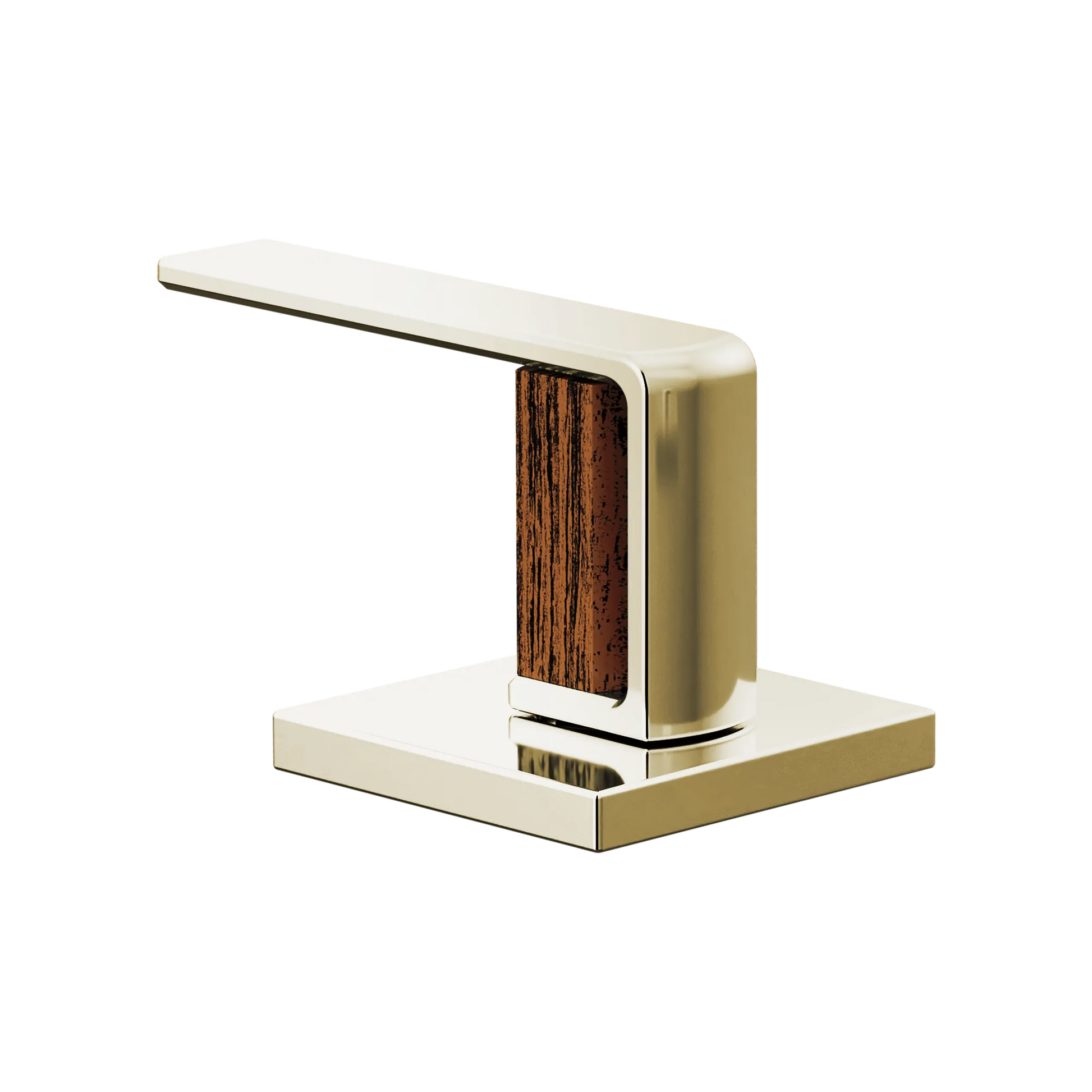 Brizo Frank Lloyd Wright HL5399 Widespread Lavatory Gap Lever Handle Kit - Polished Nickel / Wood
